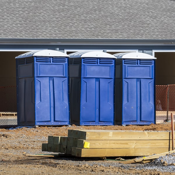 what is the expected delivery and pickup timeframe for the porta potties in Little Lake